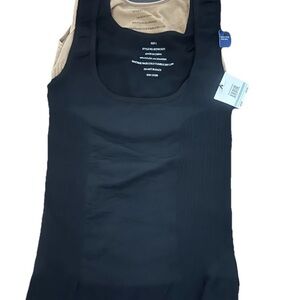 Rafaella Women's Cami Body Shaper Tops Firm Tummy Control 2 Pack Size Large